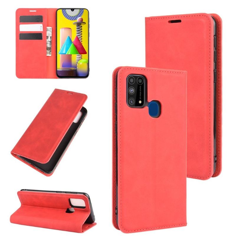 Flip Cover Samsung Galaxy M31 Anti-fald Business Retro