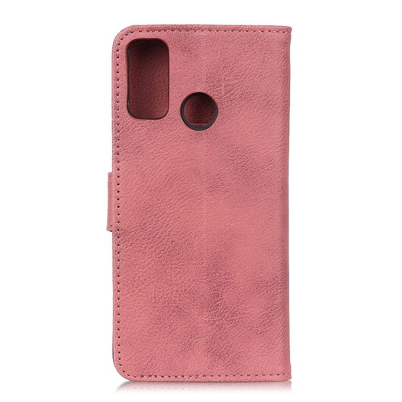 Flip Cover Samsung Galaxy M31 Khazneh Læder Effekt Kortholder - Pink