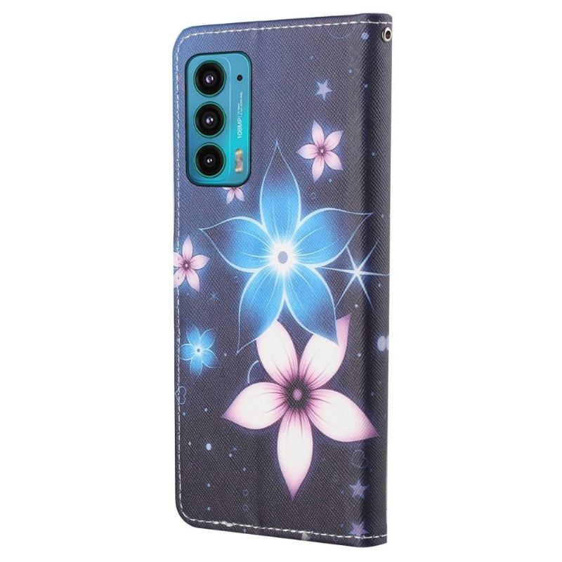 Flip Cover Motorola Edge 20 Blomster