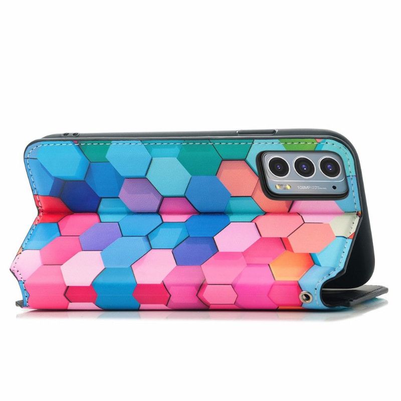 Flip Cover Motorola Edge 20 Farvet Honeycomb