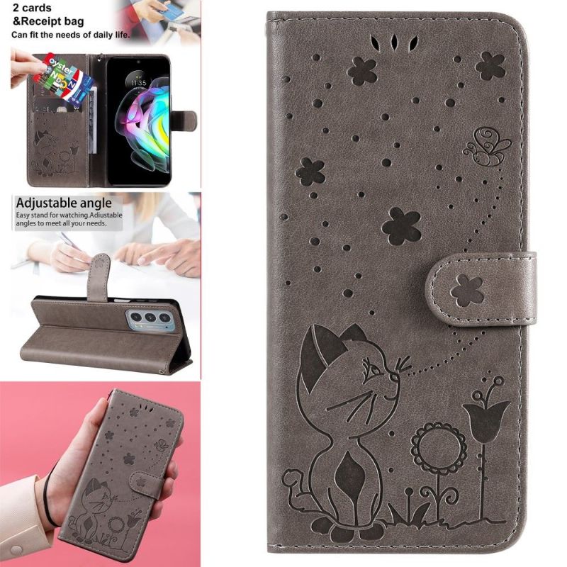 Flip Cover Motorola Edge 20 Illustration Kat