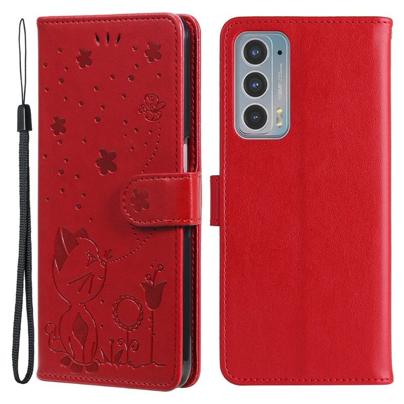 Flip Cover Motorola Edge 20 Illustration Kat