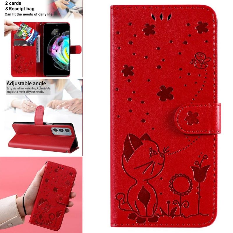 Flip Cover Motorola Edge 20 Illustration Kat