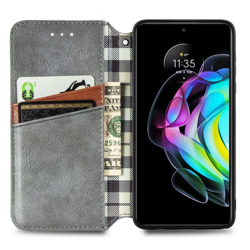 Flip Cover Motorola Edge 20 Kub Design Kortholder