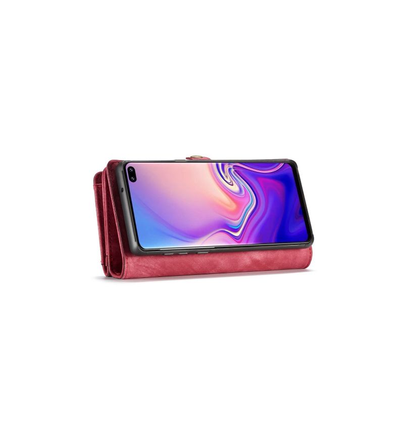 Cover Etui Samsung Galaxy S10 Punge Etui Og Rød Sag