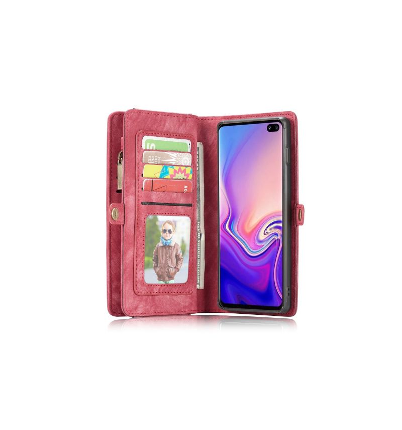 Cover Etui Samsung Galaxy S10 Punge Etui Og Rød Sag