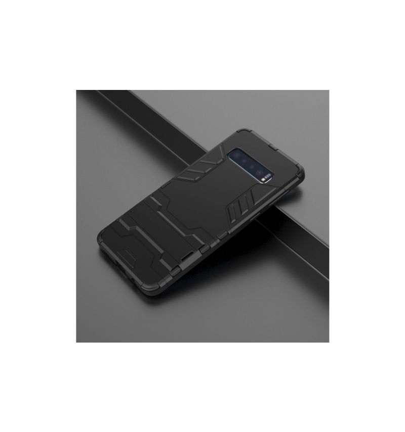 Cover Samsung Galaxy S10 Hemming Cool Guard Stødsikker Med Integreret Stativ