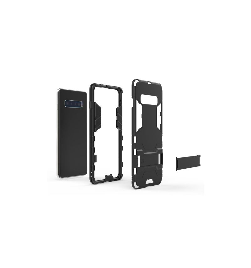 Cover Samsung Galaxy S10 Hemming Cool Guard Stødsikker Med Integreret Stativ