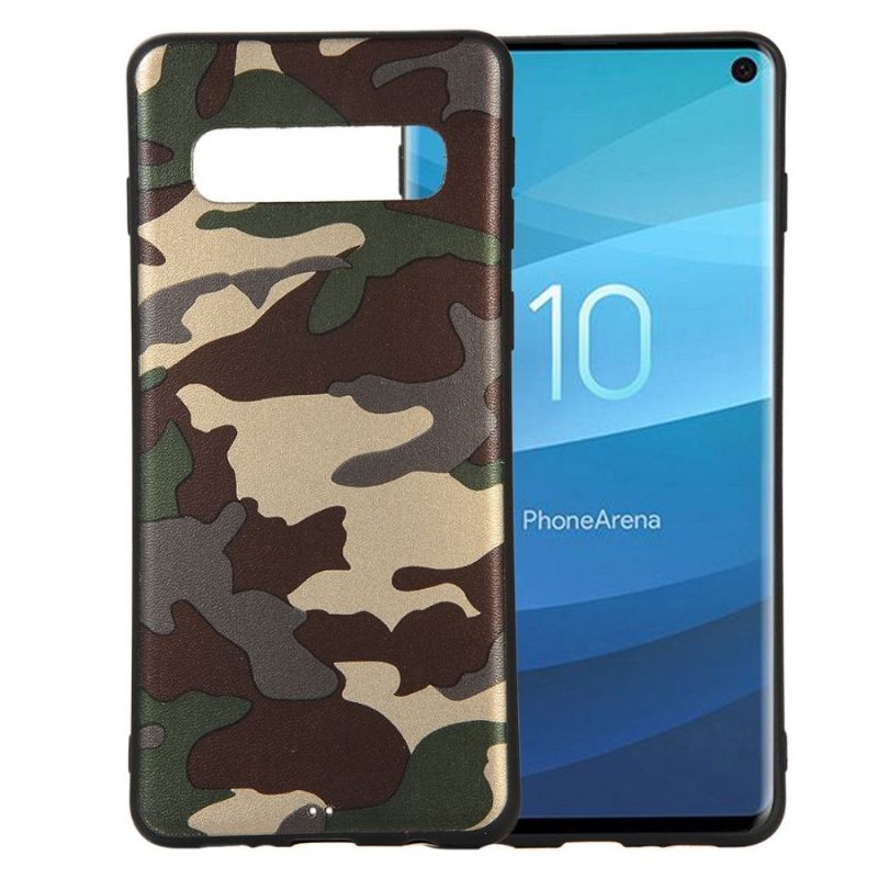 Cover Samsung Galaxy S10 Hemming Militær Camo Gel