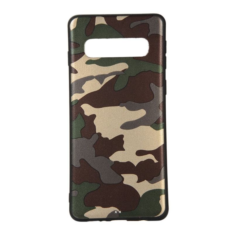 Cover Samsung Galaxy S10 Hemming Militær Camo Gel