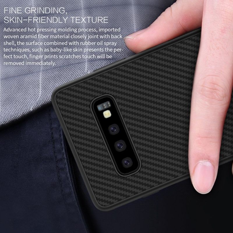 Cover Samsung Galaxy S10 Syntetisk Fiber