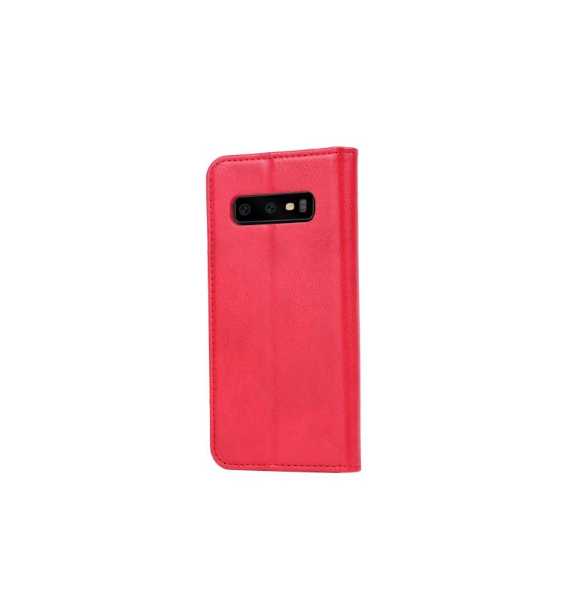 Etui Samsung Galaxy S10 Anti-fald Stand Case Læder Kortholder