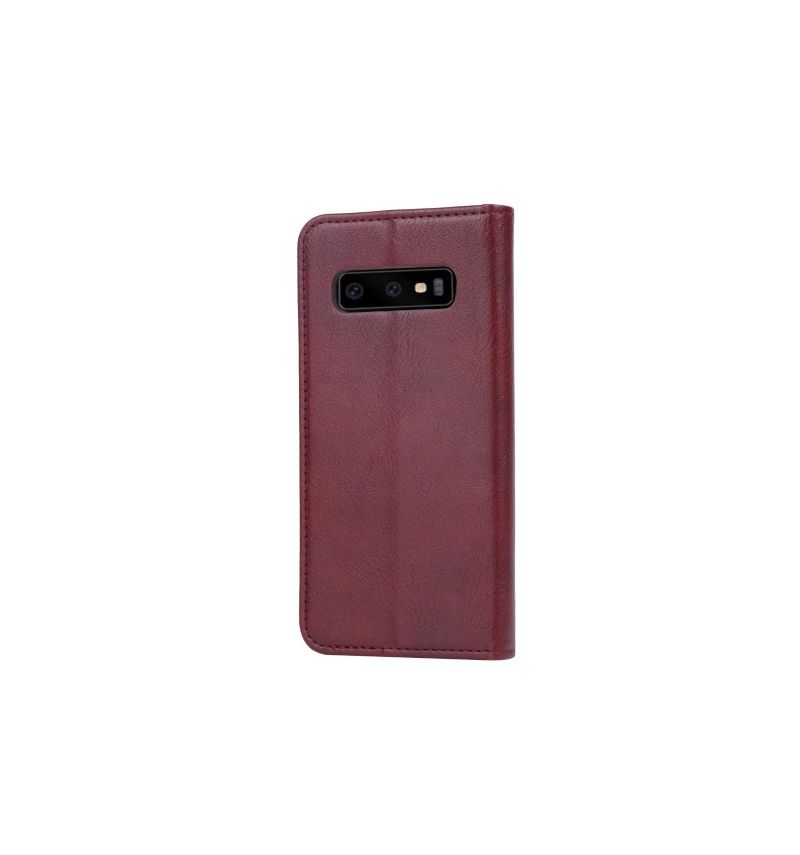 Etui Samsung Galaxy S10 Anti-fald Stand Case Læder Kortholder