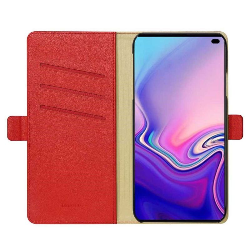 Etui Samsung Galaxy S10 Flip Cover Imiteret Læder Folio L'arthus