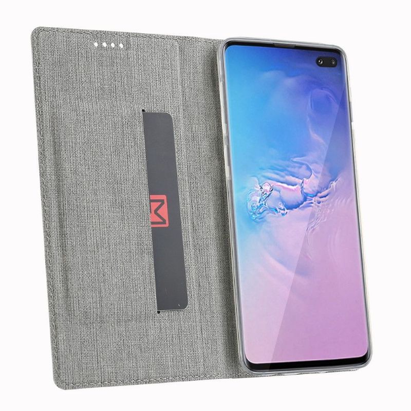 Etui Samsung Galaxy S10 Tekstureret Selerstøtte