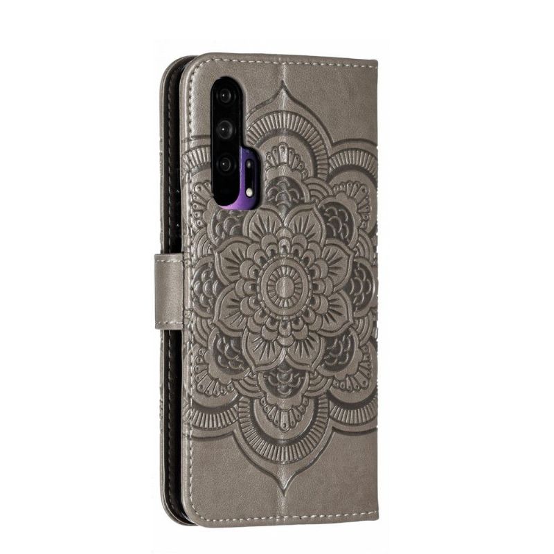 Etui Honor 20 Pro Flip Cover Mandala Folio Med Snor