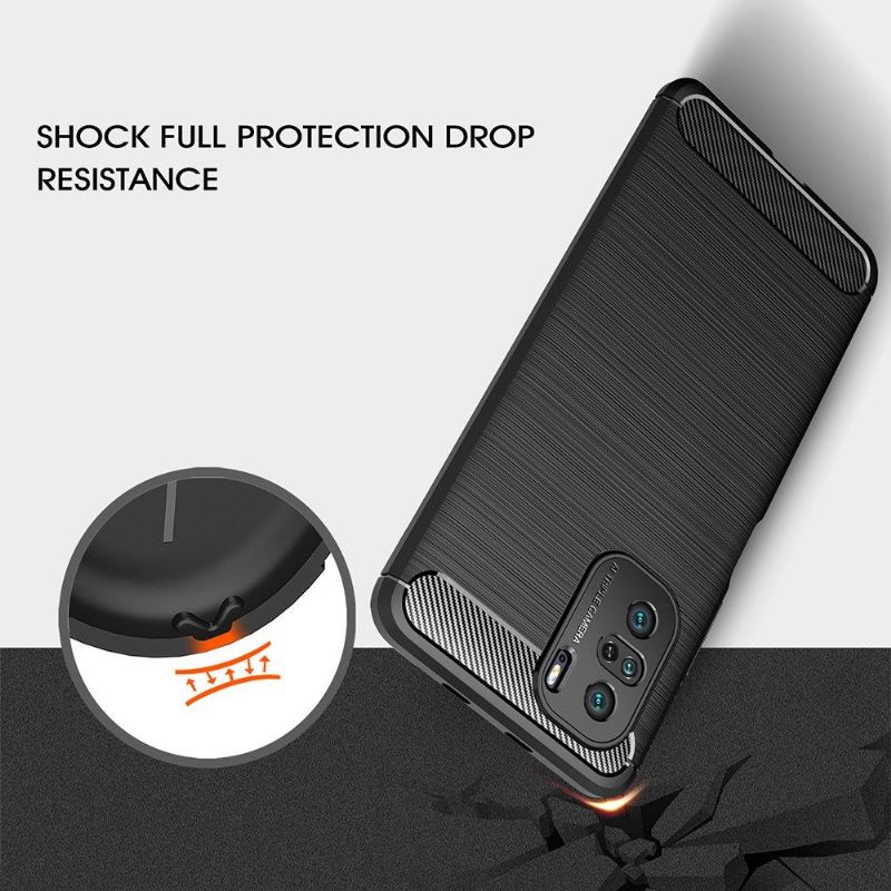 Cover Xiaomi Mi 11i / Poco F3 Hemming Silikone Børstet Effekt