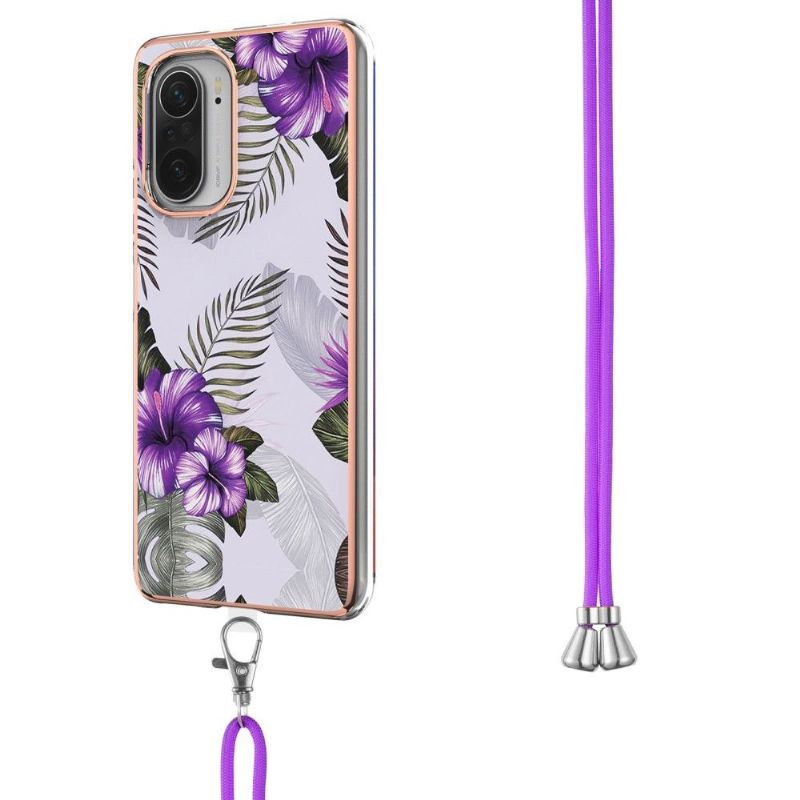 Cover Xiaomi Mi 11i / Poco F3 Med Snor Eksotiske Blomster