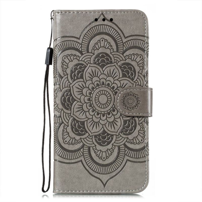 Etui Xiaomi Mi 11i / Poco F3 Anti-fald Flip Cover Blomstermandala Med Rem