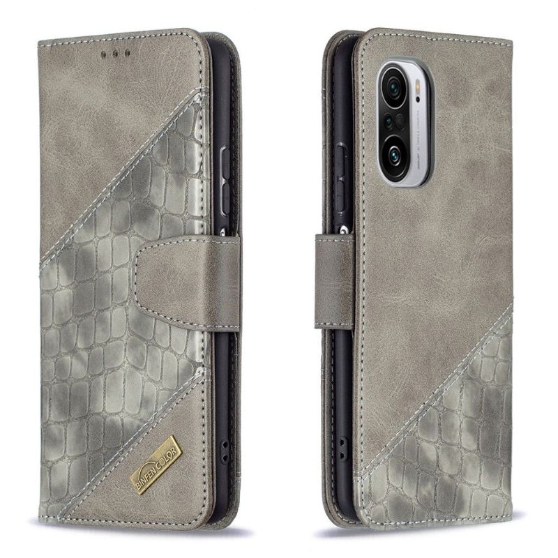 Flip Cover Xiaomi Mi 11i / Poco F3 Croc Look Lædereffekt