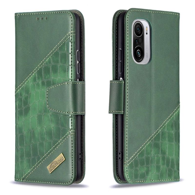 Flip Cover Xiaomi Mi 11i / Poco F3 Croc Look Lædereffekt