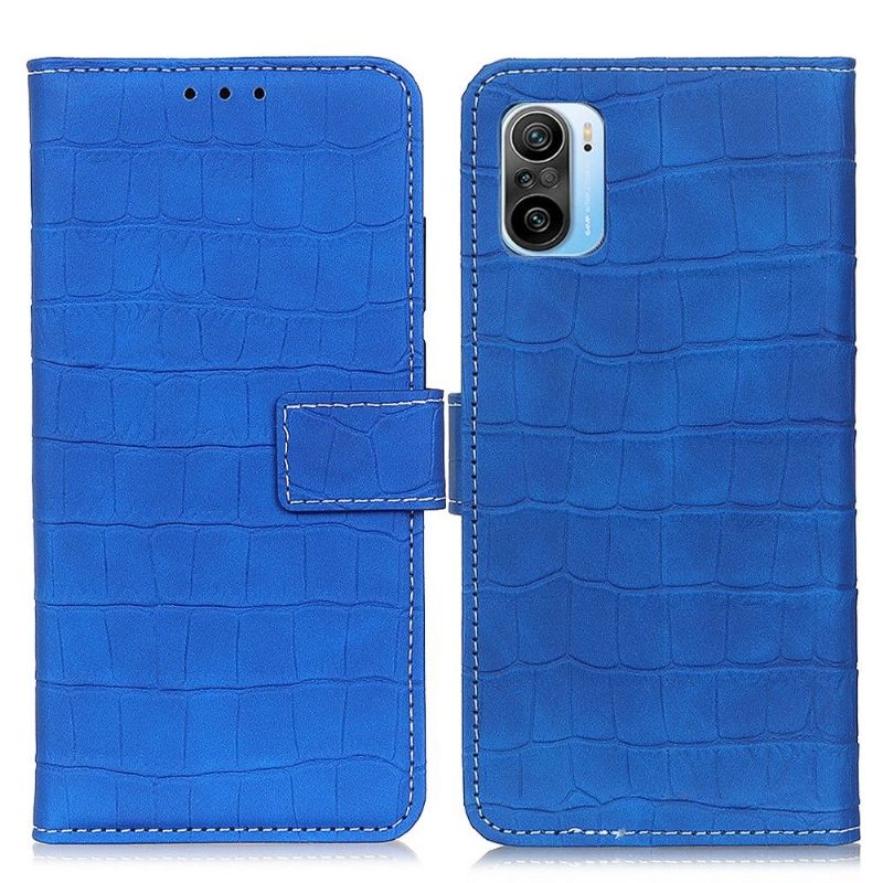 Flip Cover Xiaomi Mi 11i / Poco F3 Imiteret Læder Croc Look