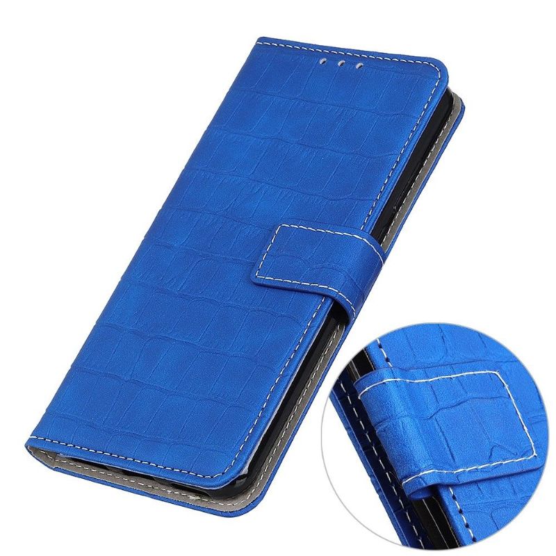 Flip Cover Xiaomi Mi 11i / Poco F3 Imiteret Læder Croc Look