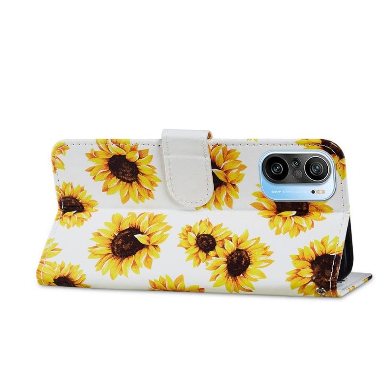 Flip Cover Xiaomi Mi 11i / Poco F3 Solsikkeblomst