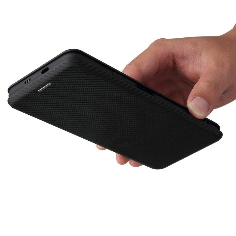 Læder Cover Xiaomi Mi 11i / Poco F3 Carbon Fiber Style Imiteret Læder