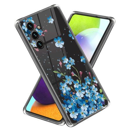 Cover Samsung Galaxy A15 5g Blå Blomster