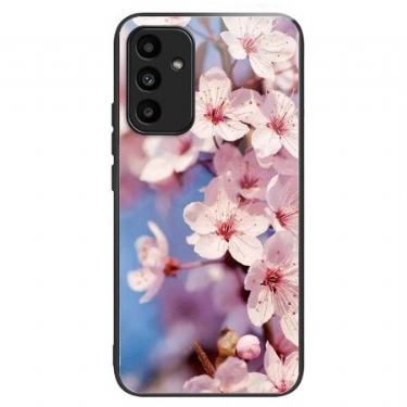 Cover Samsung Galaxy A15 5g Ferskenblomster Af Hærdet Glas