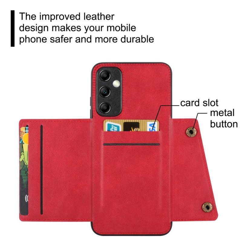 Cover Samsung Galaxy A15 5g Kortholder I Læderstil