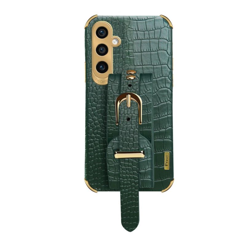 Cover Samsung Galaxy A15 5g Krokodillestil Med Armbåndsstøtte