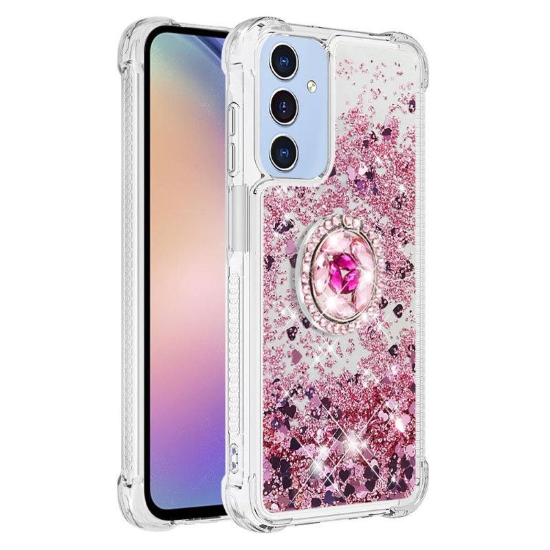 Cover Samsung Galaxy A15 5g Telefon Etui Flydende Glitter Støttering