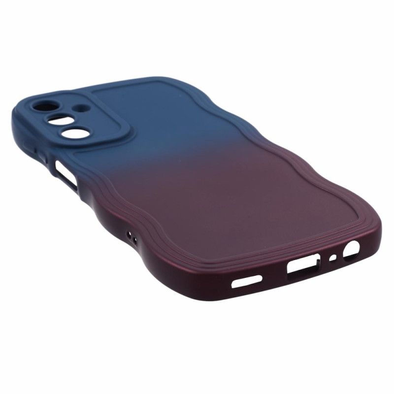 Cover Samsung Galaxy A15 5g Tofarvet Bølget Silikone