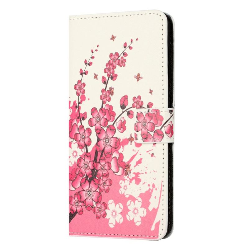 Flip Cover Samsung Galaxy A15 5g Blommeblomst