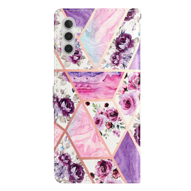 Flip Cover Samsung Galaxy A15 5g Lilla Blomster I Lainère