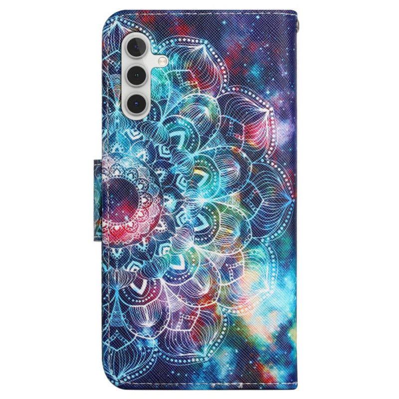 Flip Cover Samsung Galaxy A15 5g Stjernehimmel Og Mandala Med Rem