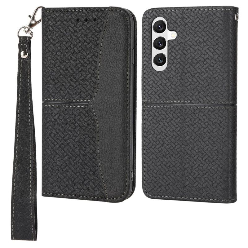 Flip Cover Samsung Galaxy A15 5g Strappy Woven Design