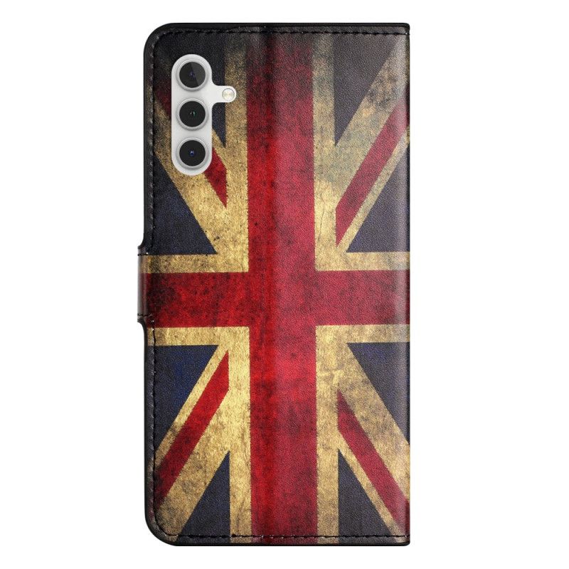 Flip Cover Samsung Galaxy A15 5g Vintage Engelsk Flag