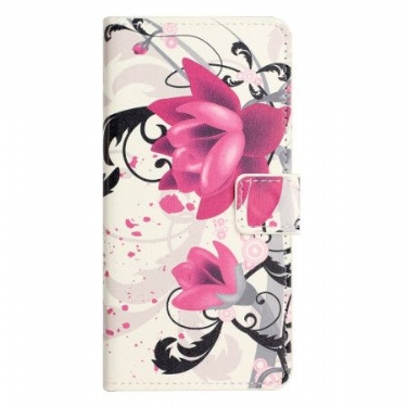 Læder Cover Samsung Galaxy A15 5g Telefon Etui Lotus