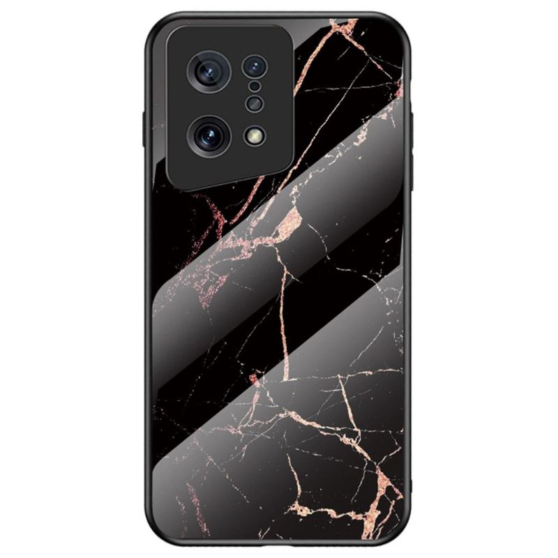 Mobilcover Oppo Find X5 Original Lina Marmor Hærdet Glas