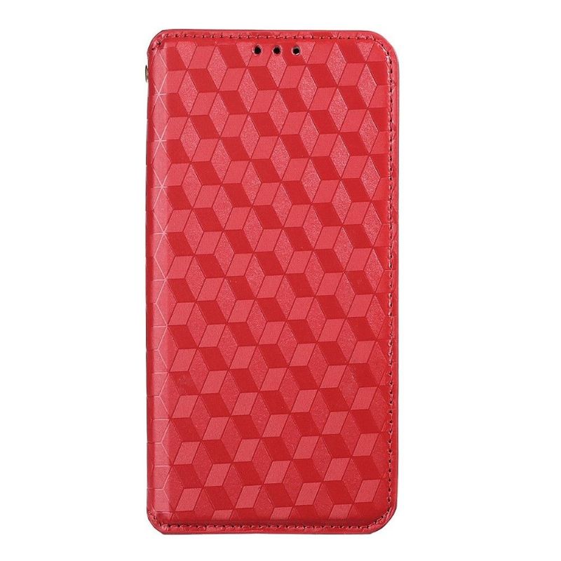 Flip Cover Honor 50 / Huawei Nova 9 Hemming Læder Cover Designgeometri