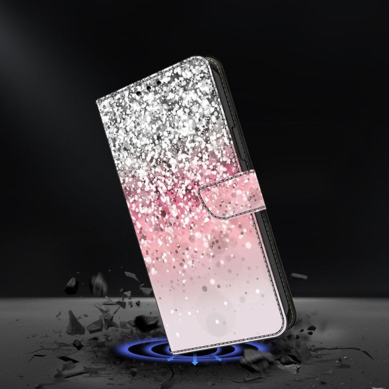 Flip Cover Honor X9b / Magic 6 Lite Gradient Glitter