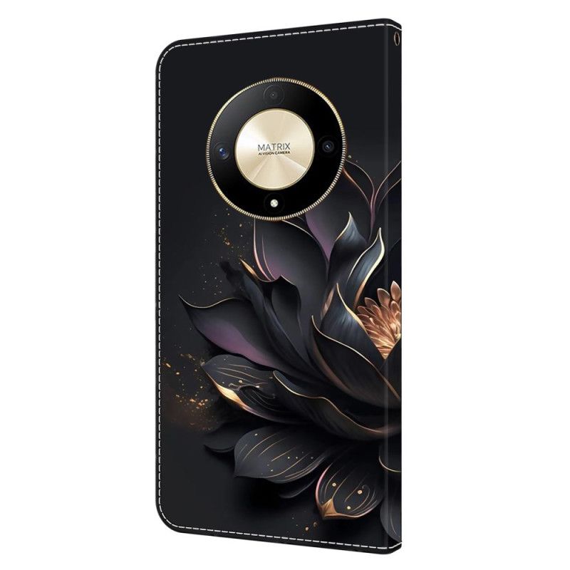 Flip Cover Honor X9b / Magic 6 Lite Lilla Lotus