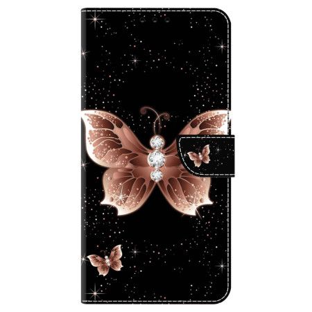 Flip Cover Honor X9b / Magic 6 Lite Pink Diamond Butterfly