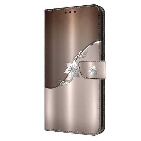 Flip Cover Honor X9b / Magic 6 Lite Sølvblomst