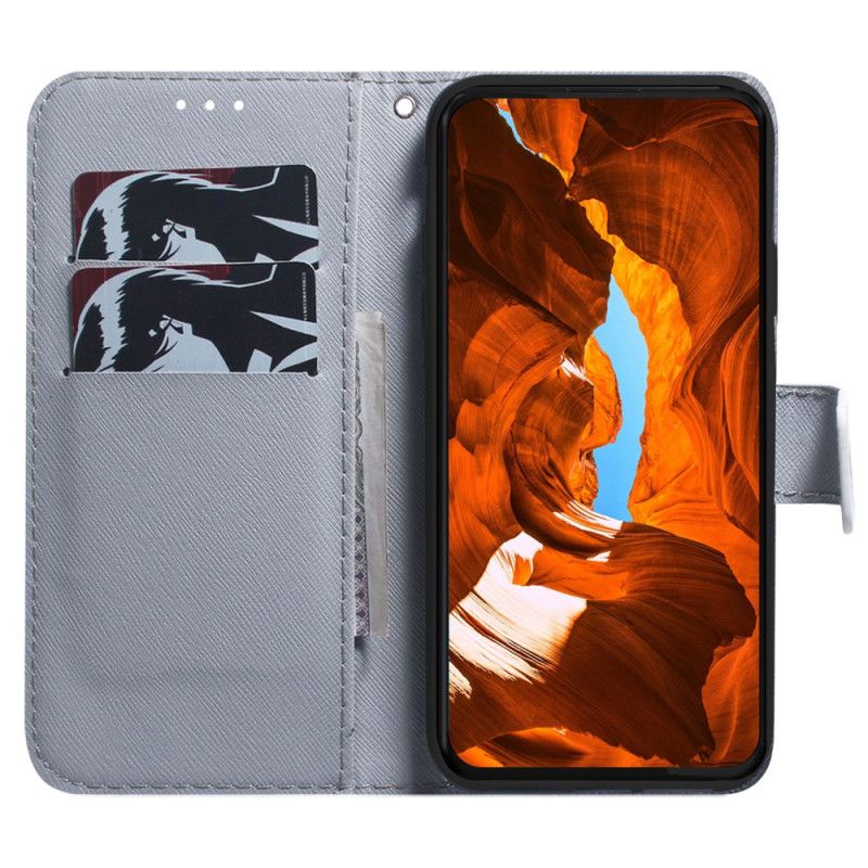 Flip Cover Honor X9b / Magic 6 Lite Ulv Akvarel