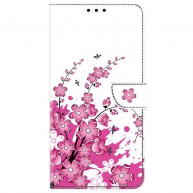 Læder Cover Honor X9b / Magic 6 Lite Telefon Etui Blomstervin