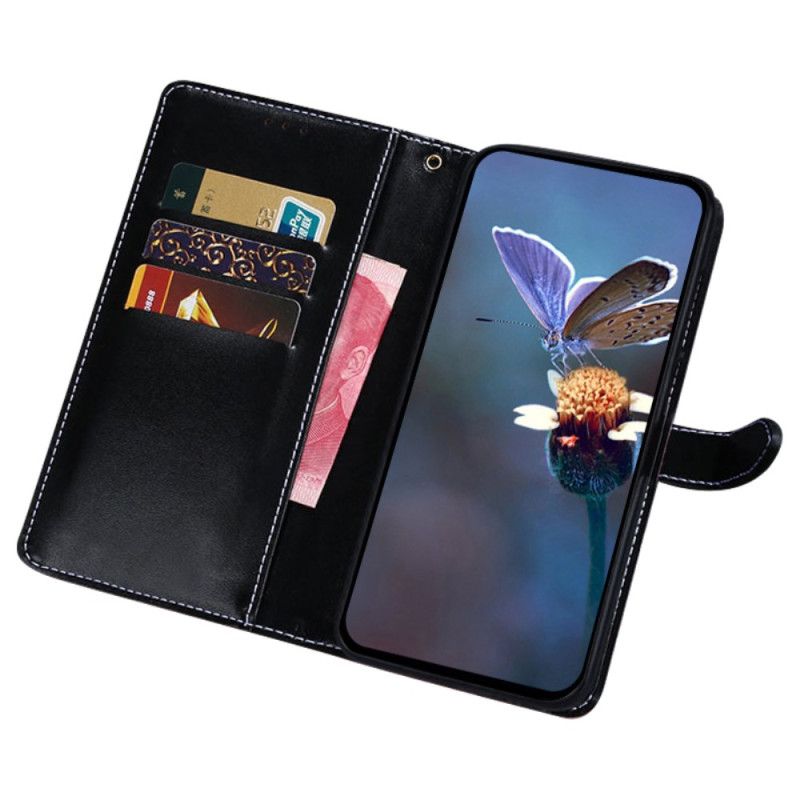 Læder Cover Honor X9b / Magic 6 Lite Telefon Etui Idewei Krokodilletekstur